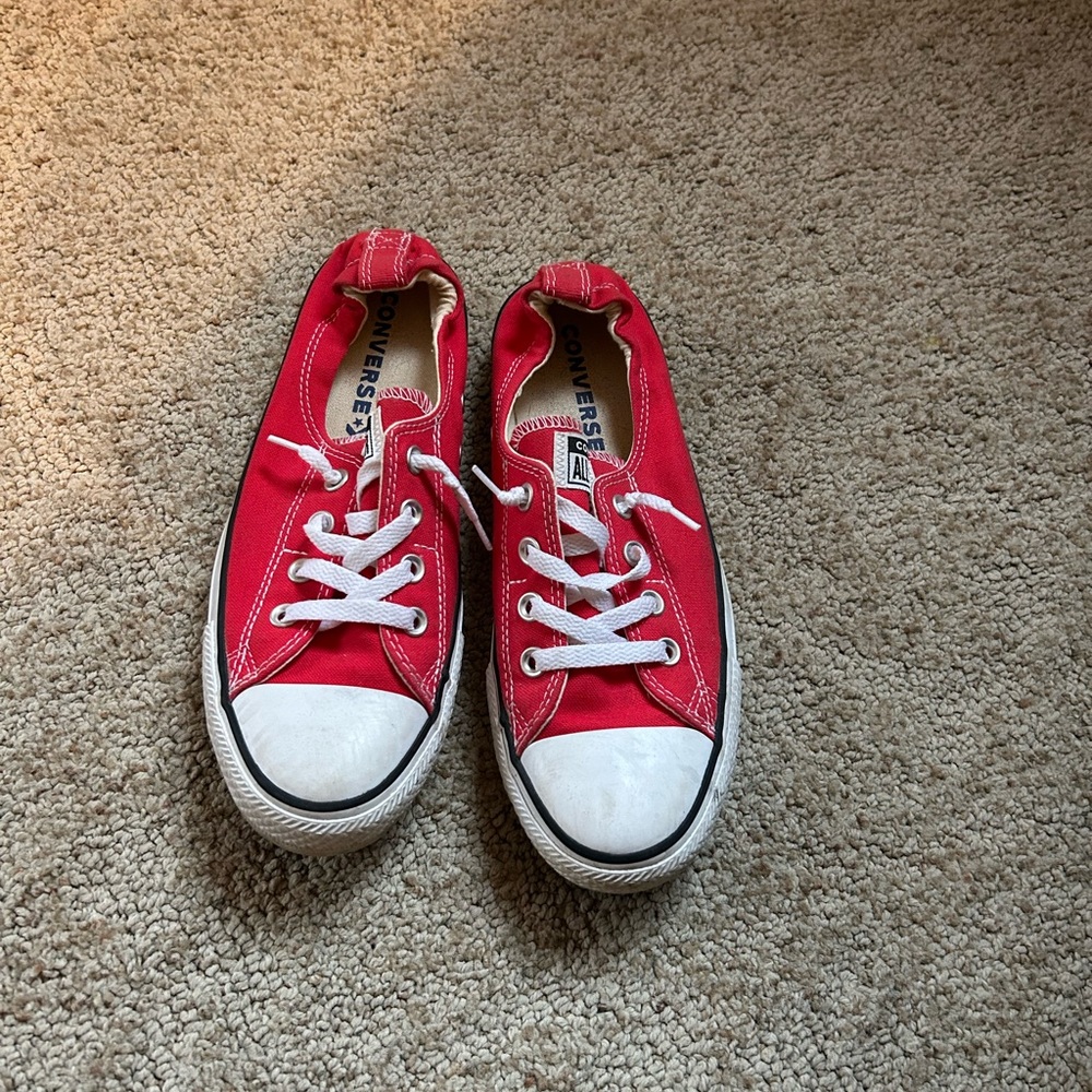 Converse womens Bright Red Sneakers